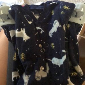 Newborn just one you carters walrus footie pajamas